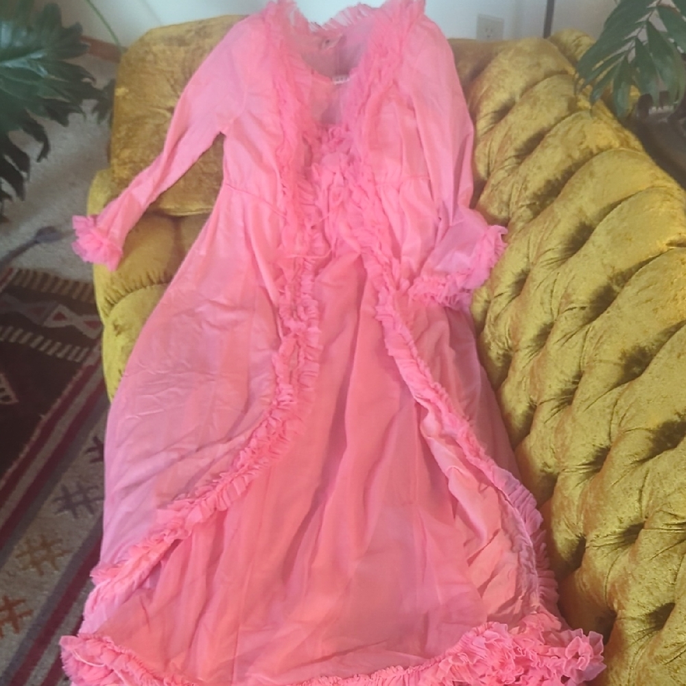 Beautiful sleeping gown. Or something?